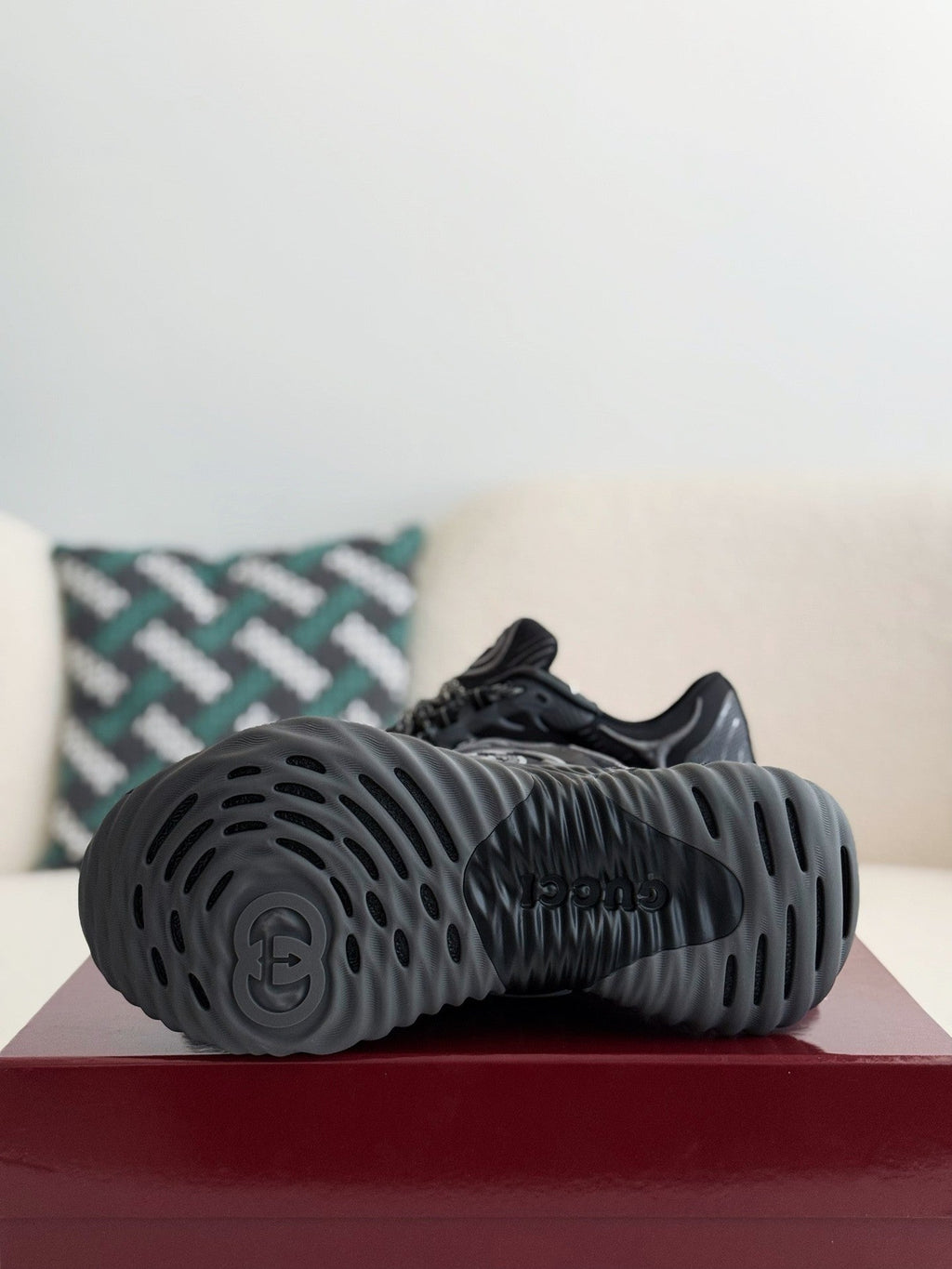 Ripple Black Chunky Sneakers