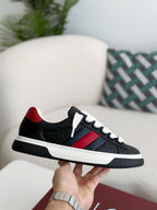 Ace Black Leather Sneakers