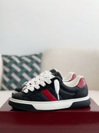 Ace Black Leather Sneakers