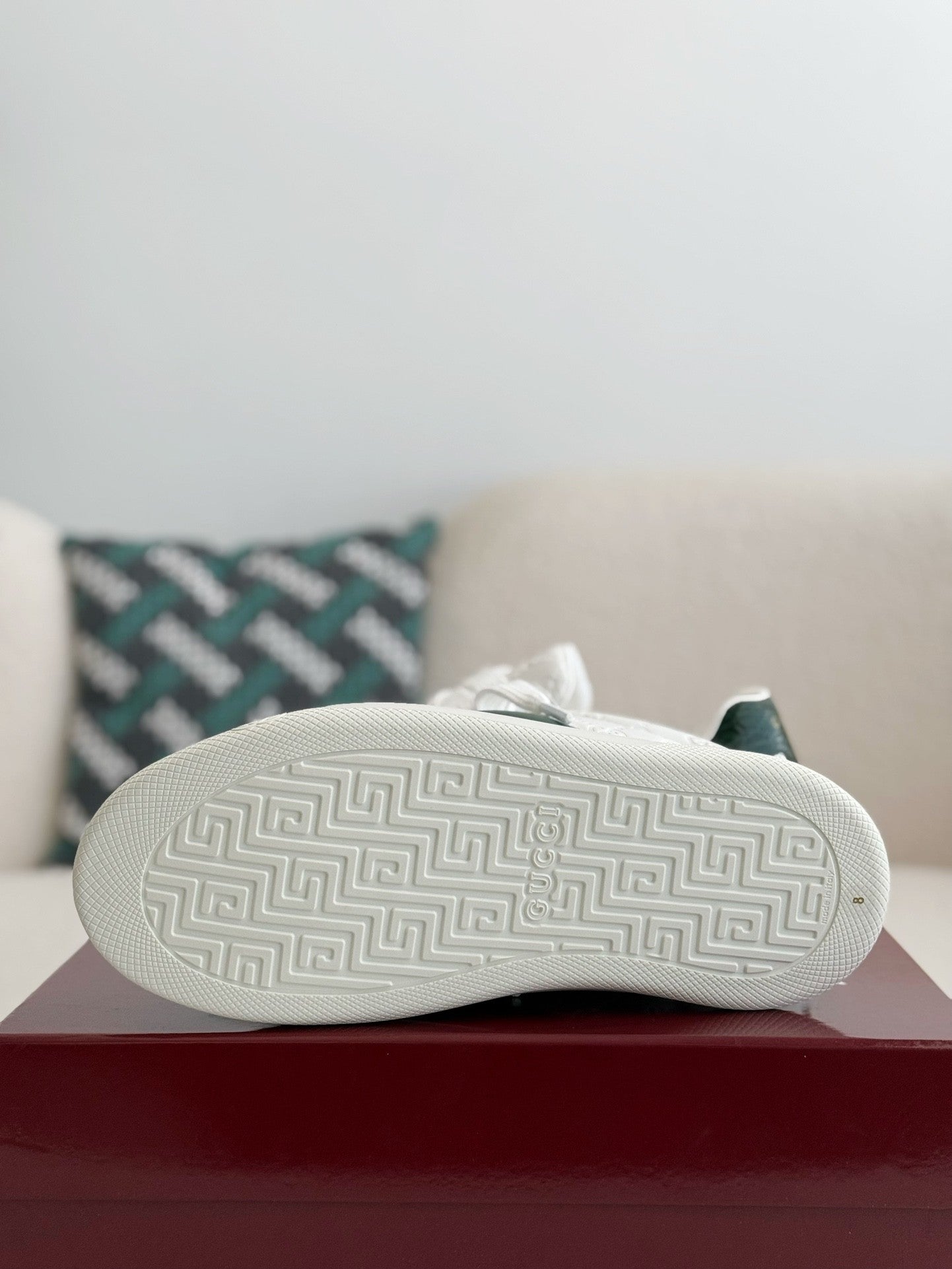 Embossed GG Leather Casual Sneakers