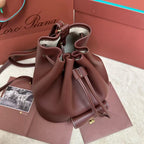 Extra Burgundy Canvas Drawstring Backpack