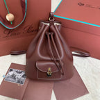 Extra Burgundy Canvas Drawstring Backpack