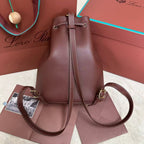 Extra Burgundy Canvas Drawstring Backpack