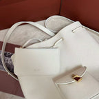 Extra White Canvas Drawstring Backpack
