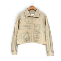Embroidered Cropped Jacket