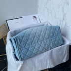 25 Medium Quilted Large Denim Bag