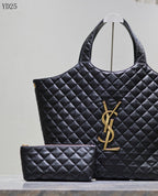 Quilted Oversized Tote Bag