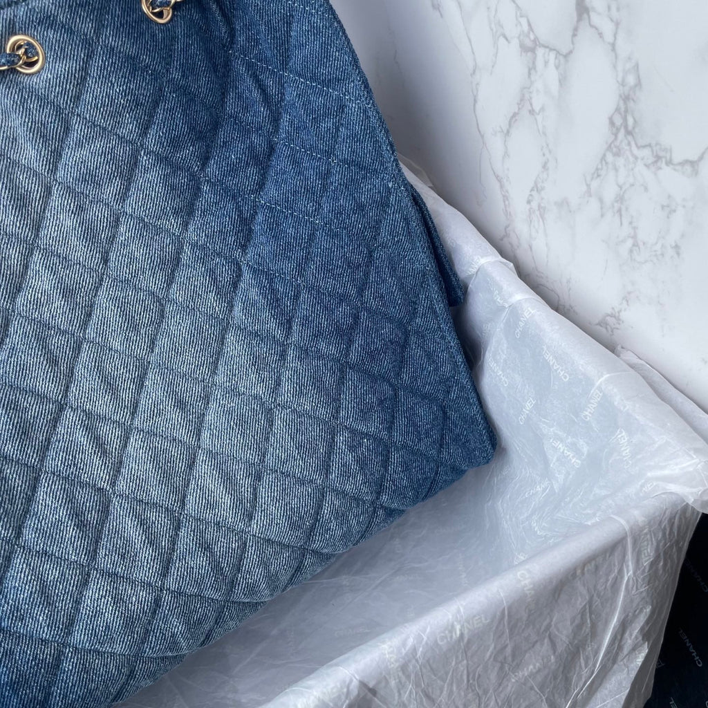 25 Medium Quilted Large Denim Bag