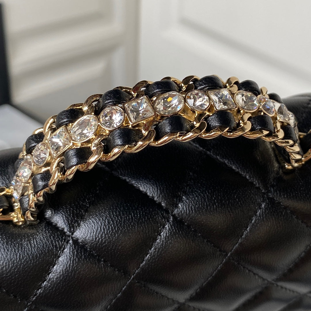 Diamond Handle Flap Bag