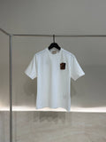 Leather Detail T-shirt