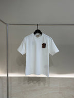 Leather Detail T-shirt