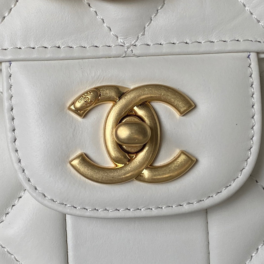 Quilted Chain Backpack