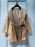 Hooded Wrap Coat