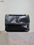 Niki Medium Patent Leather Shoulder Bag