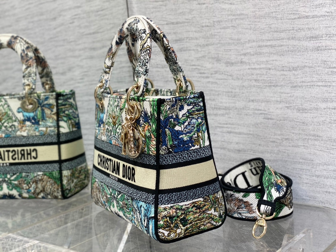 Embroidered Canvas Tote Bag