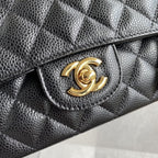 2.55 Caviar Leather - Gold hardware