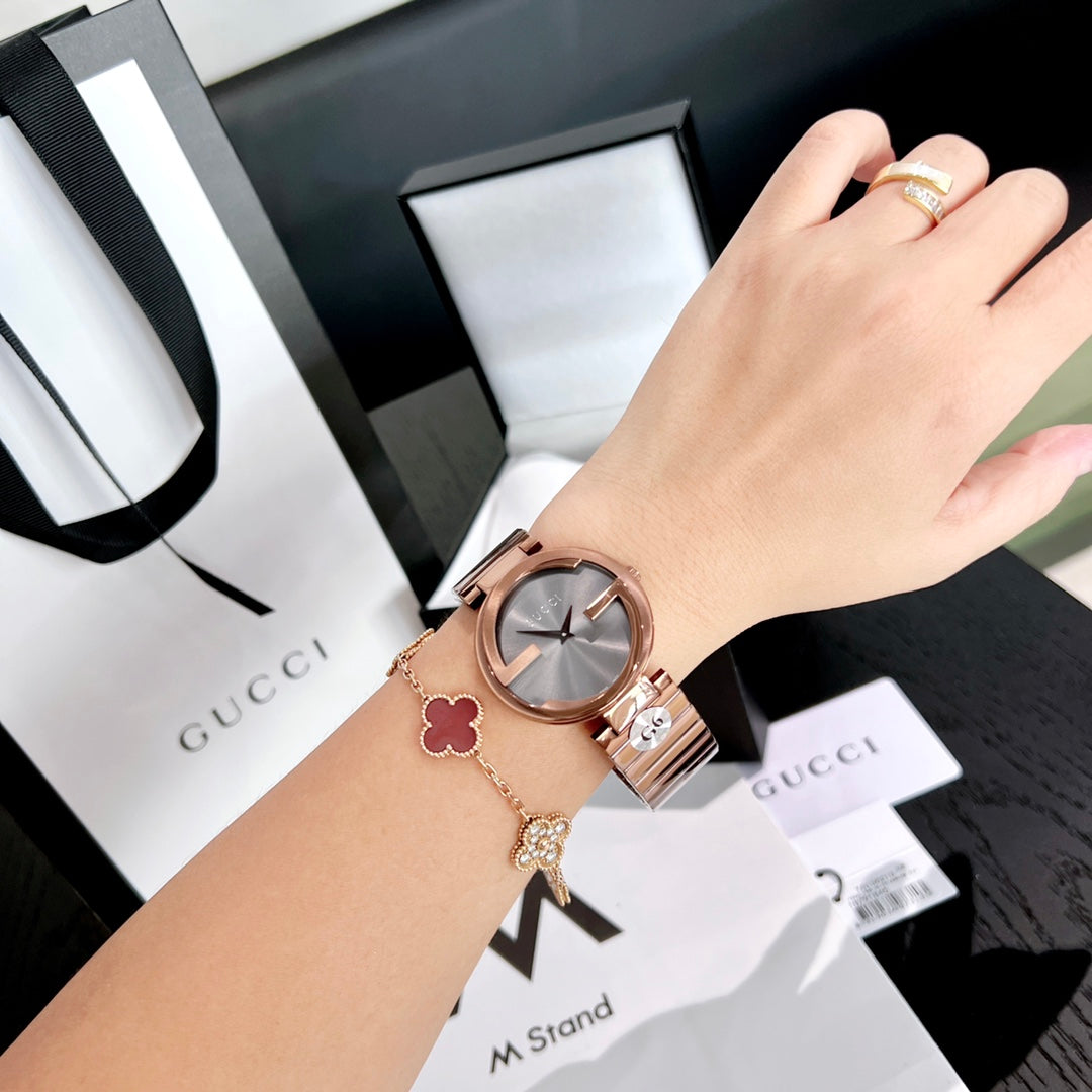G-Timeless Signature Stainless Steel Women's Watch – Rose Gold