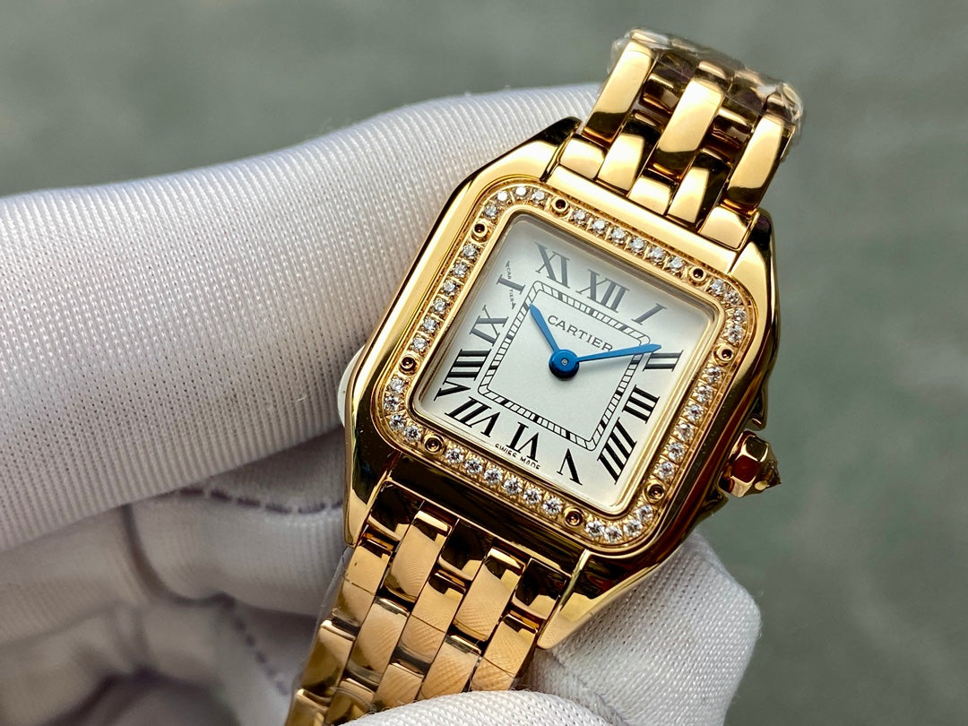 Panthère Gold-Tone Roman Dial Watch – 22mm