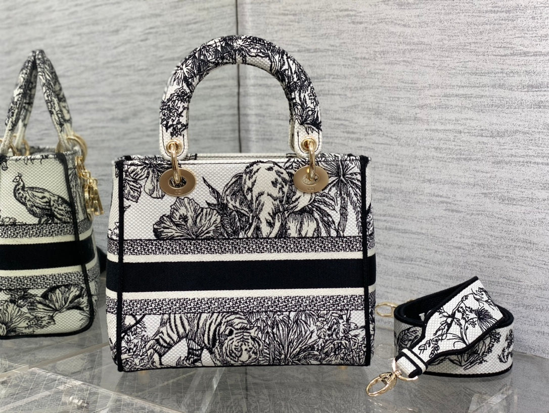 Embroidered Canvas Tote Bag