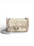 Large Double Flap Tweed Bag