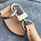 Monogram Denim Speedy Soft 30 Bag