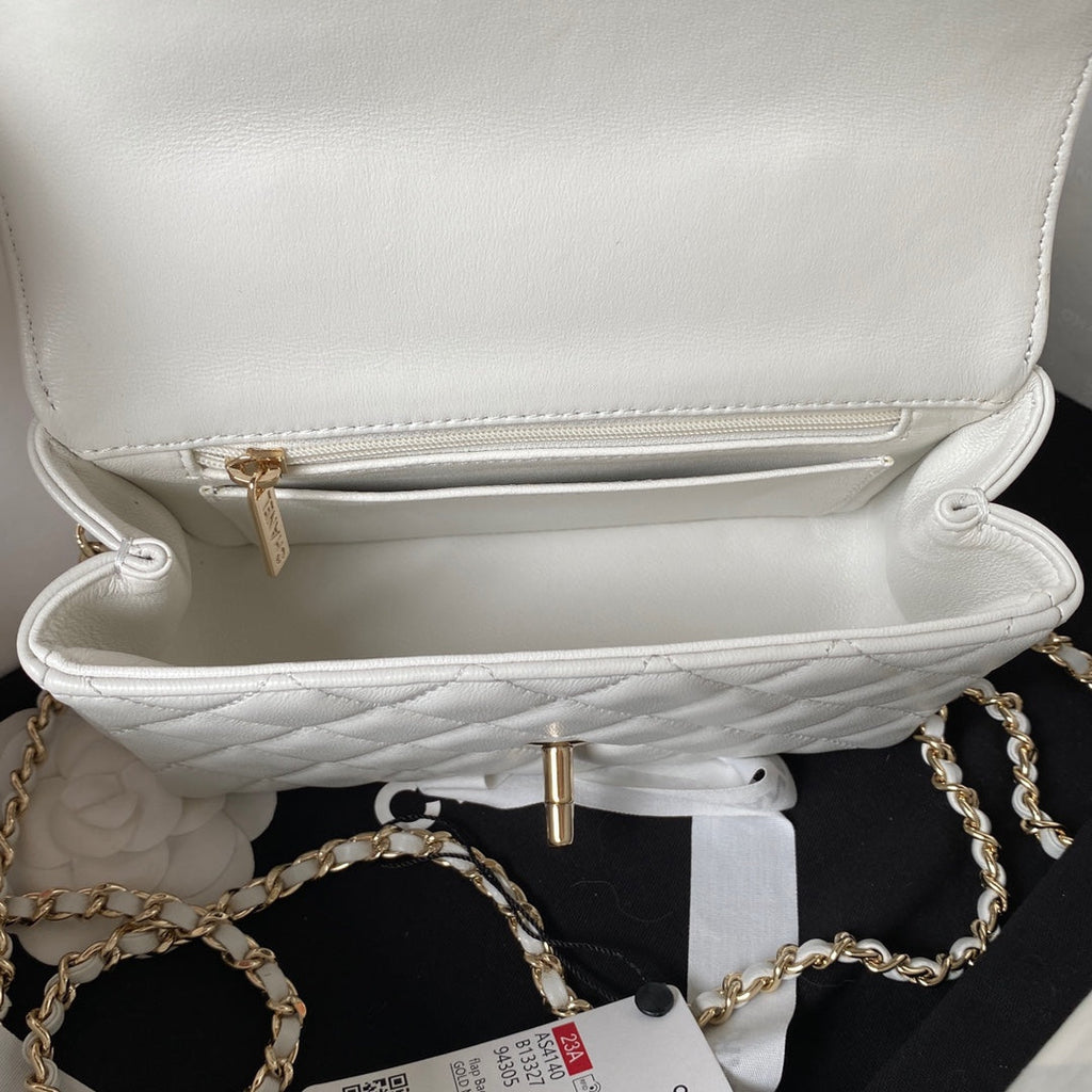 Diamond Handle Flap Bag