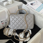 Diamond Handle Flap Bag