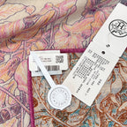 Botanical Garden Cashmere & Silk Shawl 136 x 137 cm – Pink
