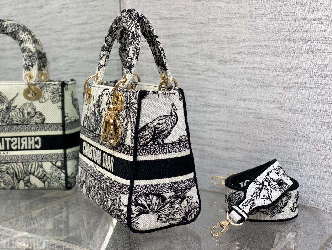 Embroidered Canvas Tote Bag