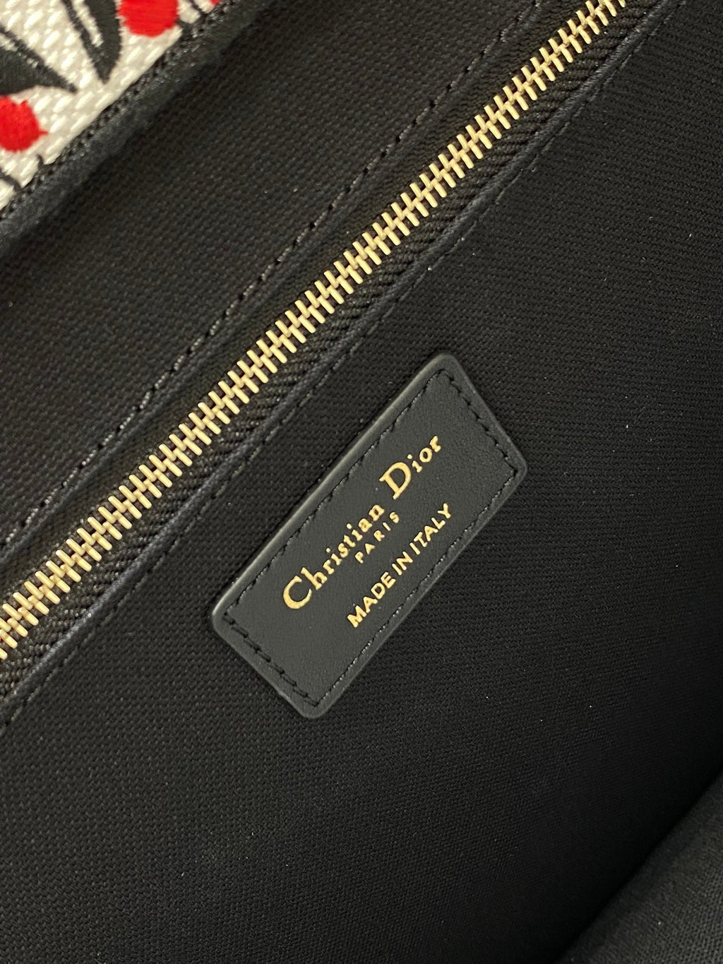 Canvas Tote Bag with Leather Trim