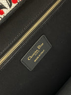 Canvas Tote Bag with Leather Trim