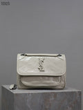 Niki Medium Patent Leather Shoulder Bag