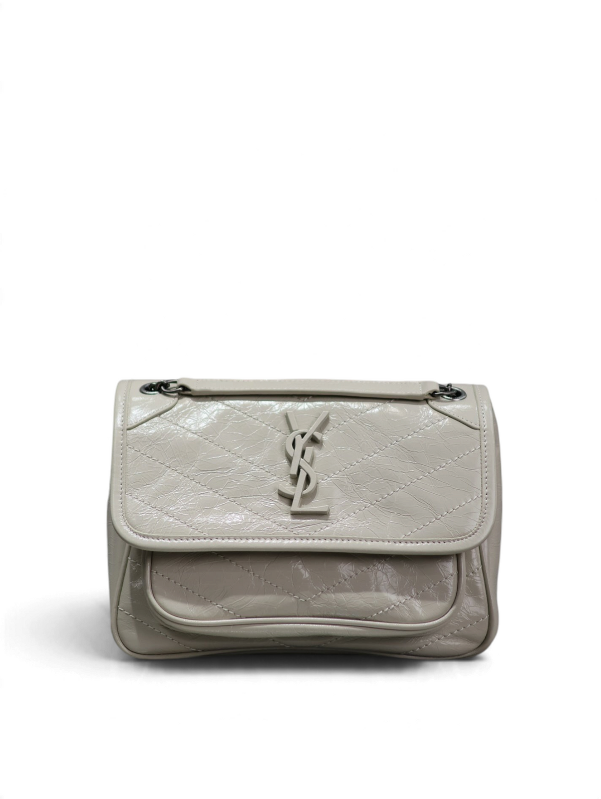 Niki Medium Patent Leather Shoulder Bag