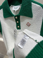 Raglan Boucle Polo Shirt