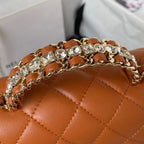 Diamond Handle Flap Bag