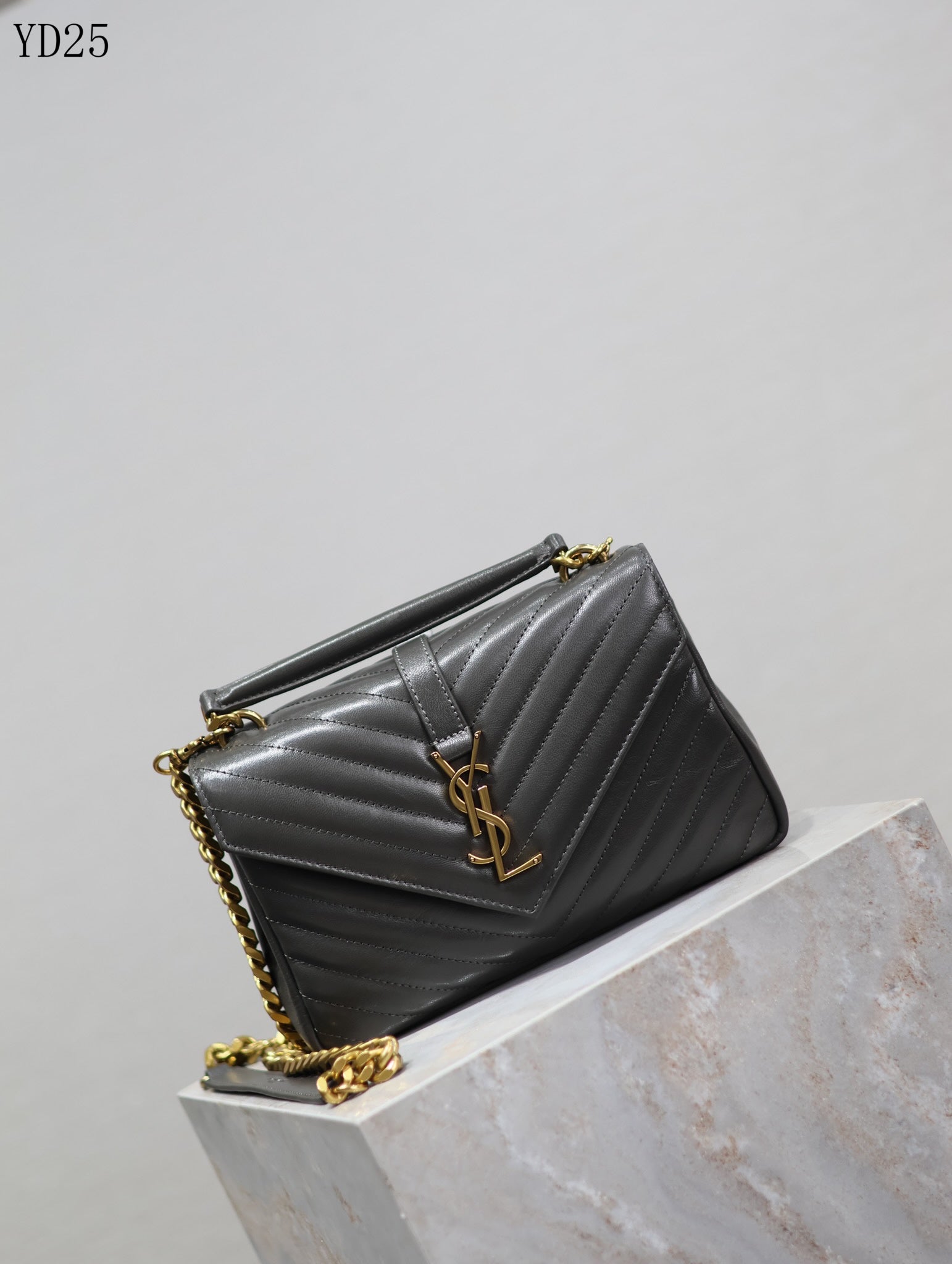 Quilted Leather Collage Bag