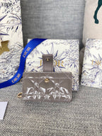 Quilted Leather Compact Wallet