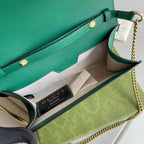 Bamboo Handle Leather Wallet with Chain