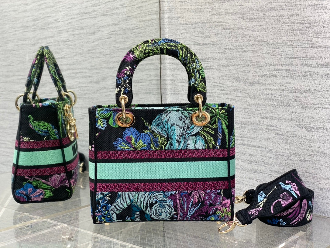Embroidered Canvas Tote Bag