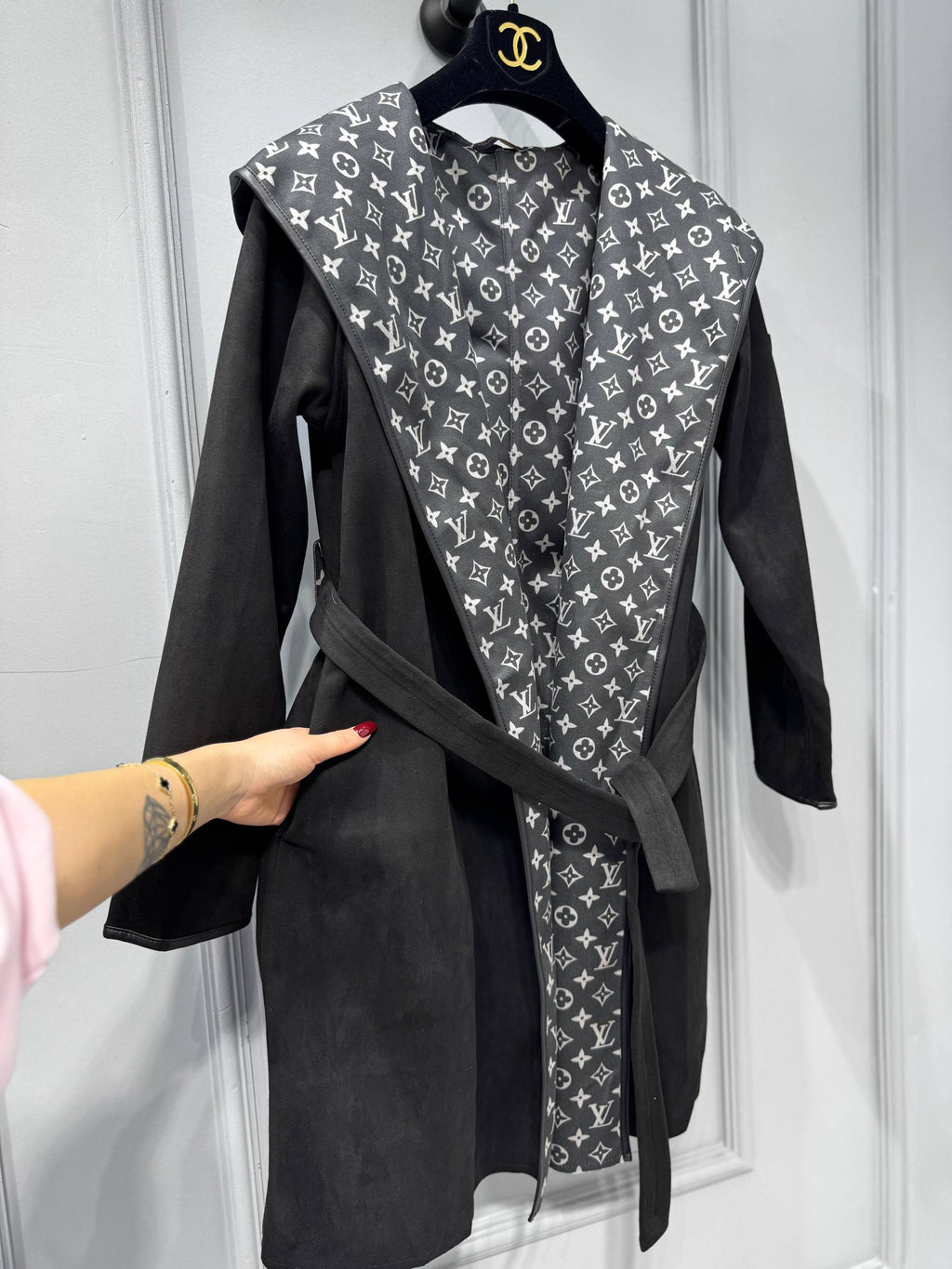 Hooded Wrap Coat
