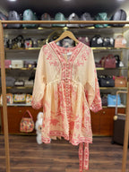 Lucky Plunge Linen Mini Dress
