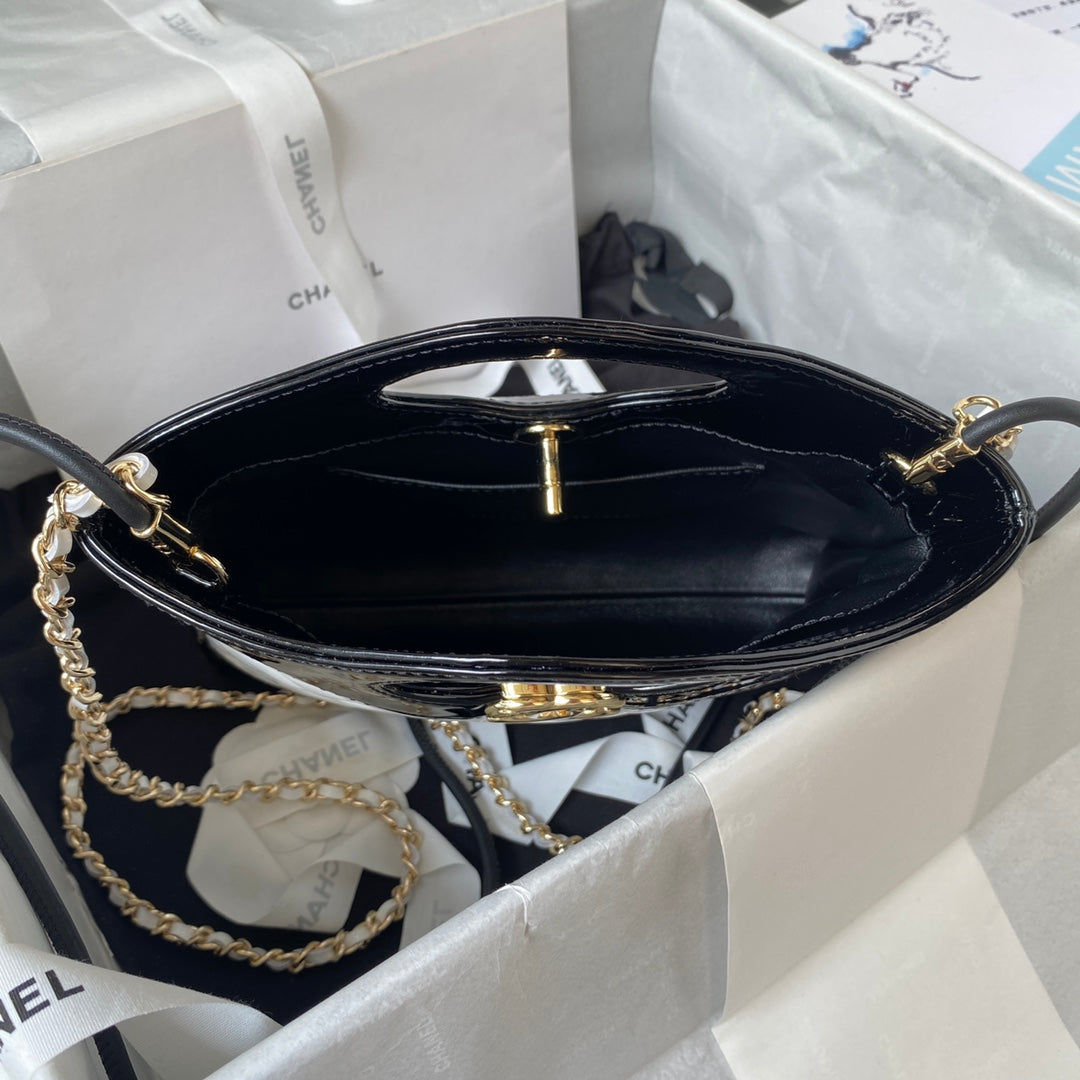Glossy Quilted Handbag