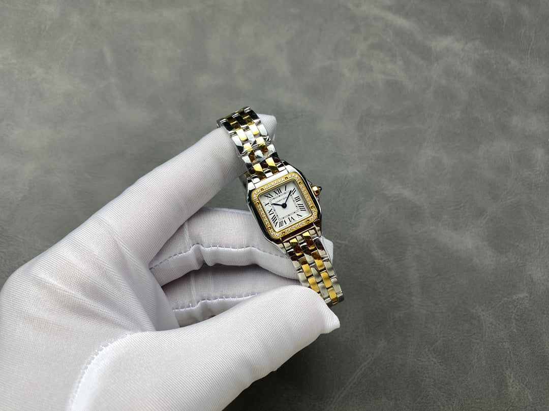 Panthère Gold-Tone Roman Dial Watch – 22mm
