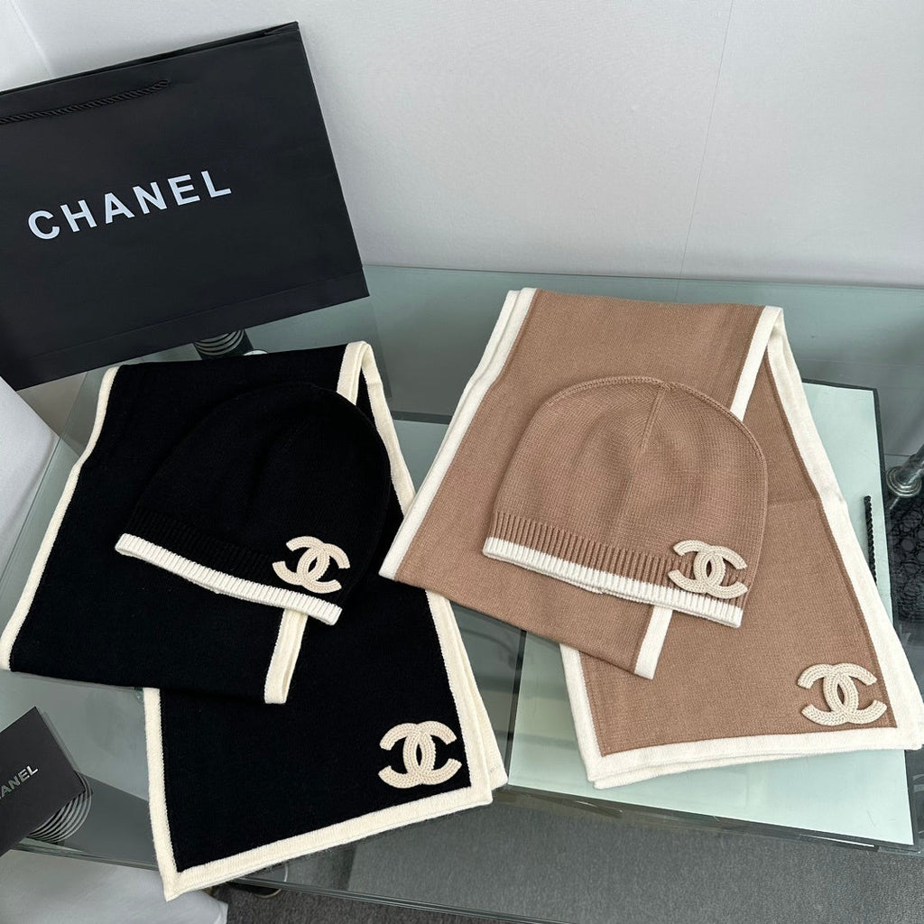 Logo Knit Beanie & Scarf Set