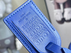 Keepall Bandoulière 50 – Monogram Canvas with Blue Leather Trim