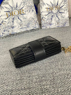 Quilted Leather Compact Wallet