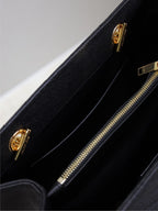 Grain Leather Chain Shoulder Bag