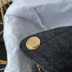 25 Medium Quilted Denim Bag