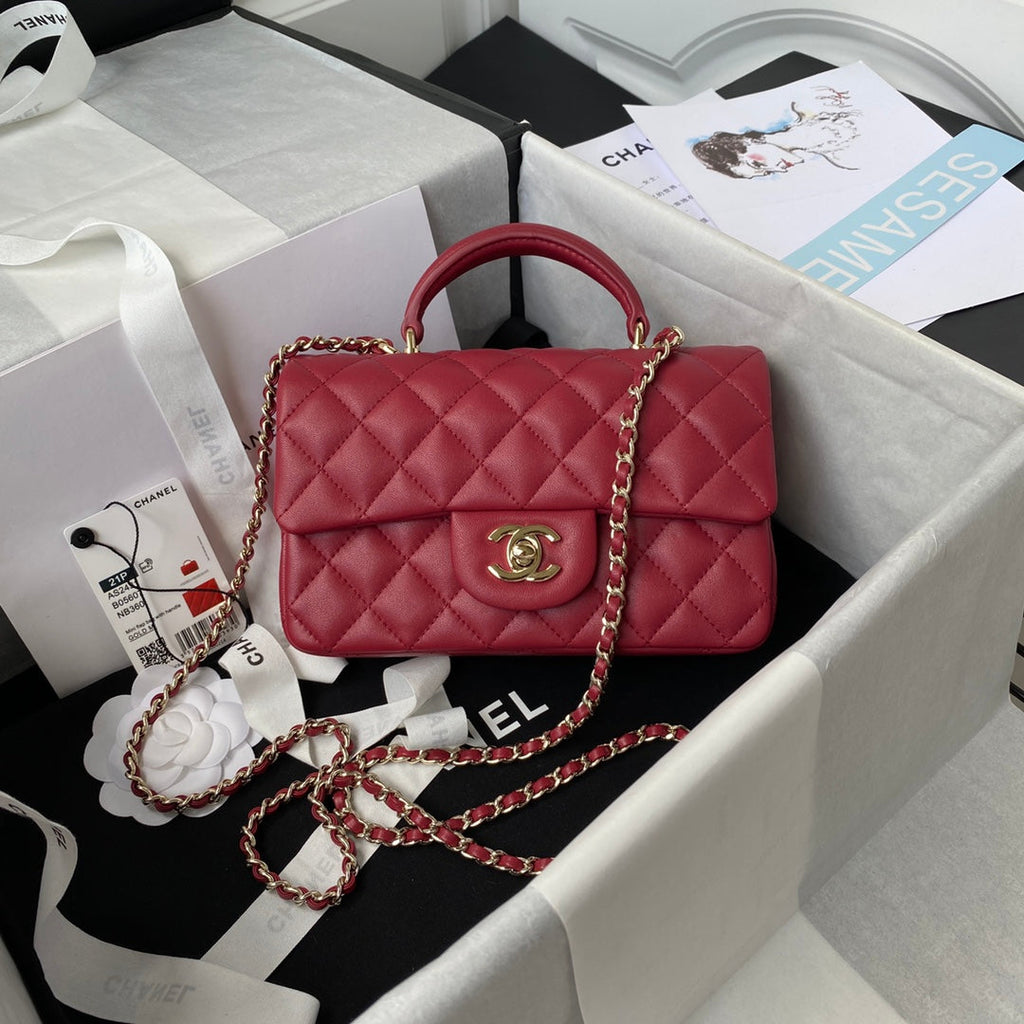 Mini Flap Bag with Handle
