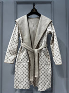 Hooded Wrap Coat